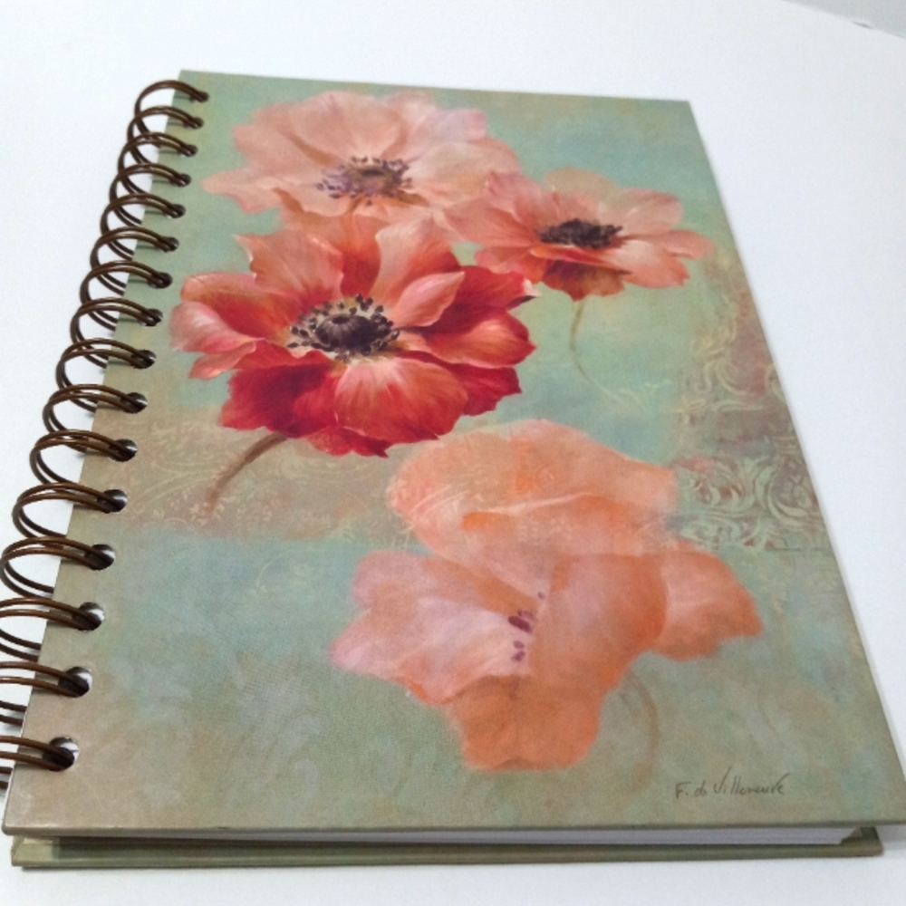 Art In Motion Pretty Flora Spiral-bound Journal